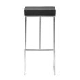 thumbnail image 3 of Zuo Chaise de Bar Moderne Darwen en Similicuir, Noir (Ensemble de 2), 3 of 6