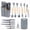 A, variant on 19 Pieces Silicone Kitchen Utensils Set Non Stick Cooking Spatula Spoon Knife Combo With Storage Bucket Multifunctional Kitchen Cooking Tool Kit