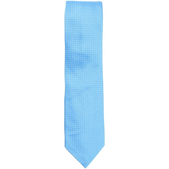 Altea Milano Men's Royal Blue W White Dots Handstitched Dotted Silk Cotton Tie Necktie - One Size