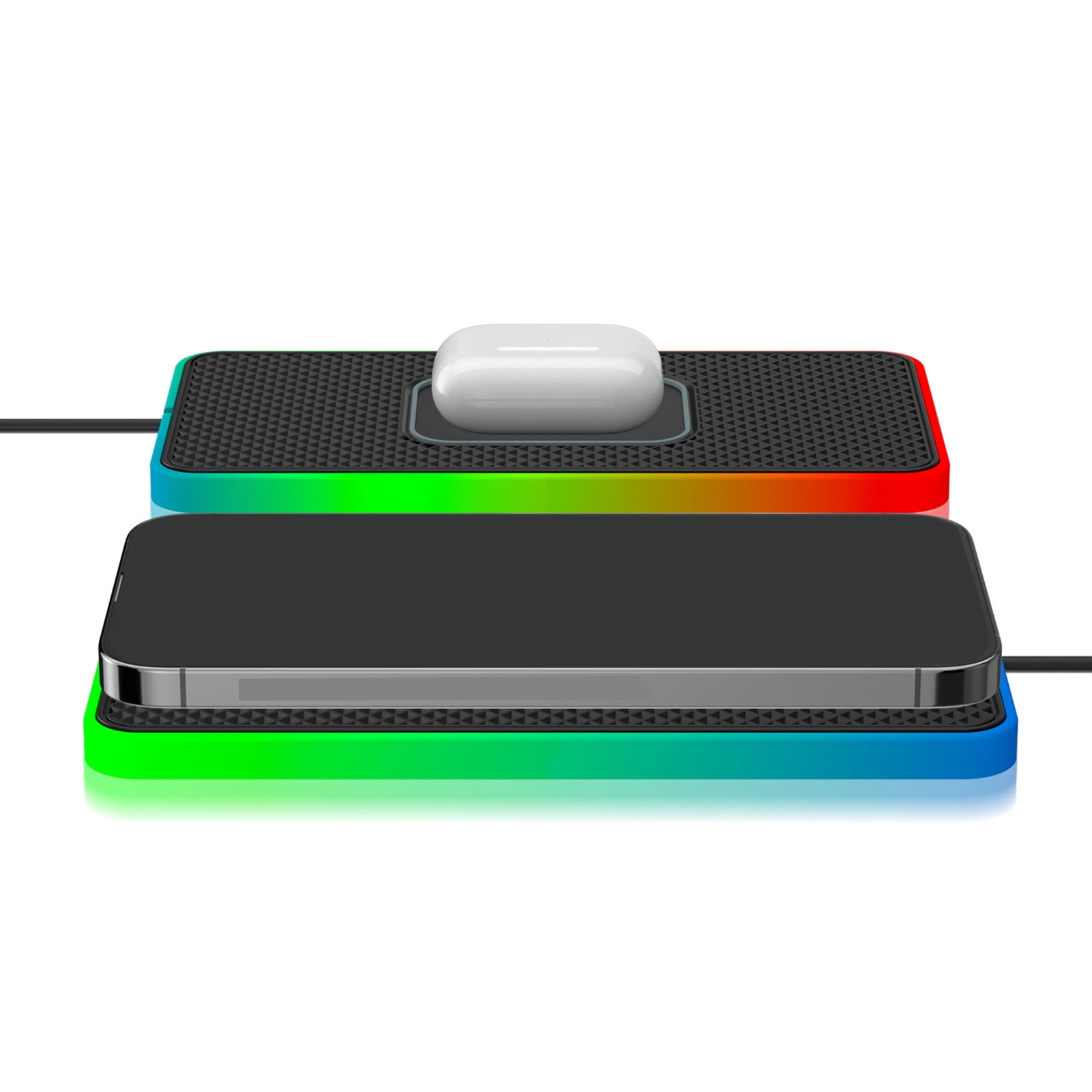 Wireless Charging Pad for Car, Non Slip Fastcharger 15W, QI Car Charger, Fast Charging Pad Supports Wireless Charging for Car Auto
