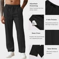 thumbnail image 6 of COOFANDY Mens Lightweight Knit Sweatpants Loose Fit Open Bottom Trousers Yoga Pants with Pockets, 6 of 6