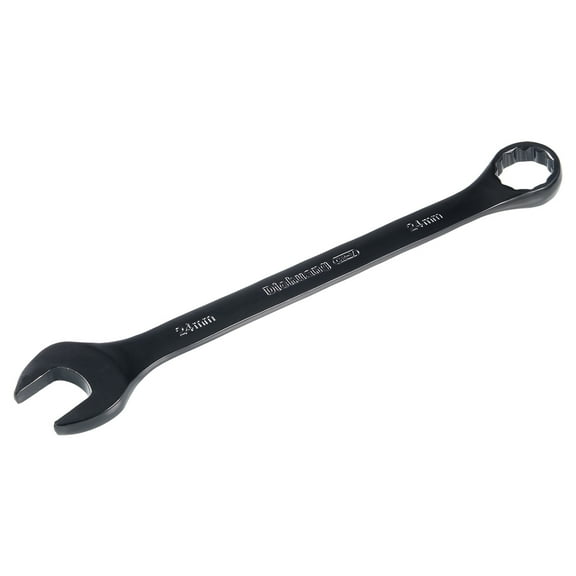 Metric 24mm 12-Point Combination Wrench Black Electrophoresis Coating, Cr-V