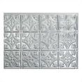 thumbnail image 3 of FASÄDE Traditional Style 1 Decorative Vinyl Backsplash 15 sq ft Kit in Brushed Aluminum, 3 of 6