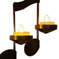 thumbnail image 2 of Candelero de nota musical de Metal, candelabros estables, decoración para decoración de fiestas Hugtrwg Para estrenar, 2 of 7