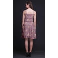 thumbnail image 4 of Bimba Robe Cocktail au-Dessus du Genou Smockée Florale pour Femmes Robe d'Été Fluide-Large, 4 of 5