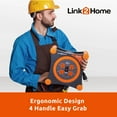 thumbnail image 4 of Link2Home 35 Ft Extension Cord Reel, 4 Outlets, Circuit Breaker, Orange, 4 of 10