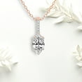 thumbnail image 3 of Diamond Pendant Necklace| 0.75 Ct IGI Certified Marquise Shape Lab Grown Diamond | Lucida Four Prong Lab Diamond Pendant Necklace In 18K Rose Gold | FG-VS1-VS2 Quality Friendly Diamonds, 3 of 4