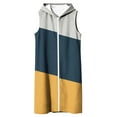 thumbnail image 6 of Gfyviroh Women's Hooded Vests Trendy Casual Side Slit Coats Zip Up Sleeveless Plus Size Comfortable Fall Winter Jackets Multicolor, 6 of 6