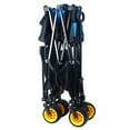 thumbnail image 5 of Collapsible Wagon 450LBS Capacity, 52.70" Extra Large Wagons Carts, Heavy Duty Folding Wagon with Extended Lower Shelf and All-Terrain Wheels, Utility Beach Wagon for Outdoor Garden, 5 of 8