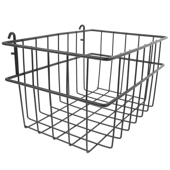 DEEPCRAFF Heavy Duty Black Pegboard Wire Basket for Garage Workshop Storage
