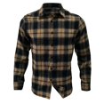 thumbnail image 5 of Ketyyh-chn99 Mens Shirts Men Zipper Button Long Sleeves Loose Shirt Brown,XL, 5 of 5