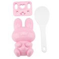 thumbnail image 3 of Pcs Food Grade PP Rabbit Sushi Molds for Making Handmade Onigiri (Pink), 3 of 4