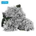 thumbnail image 3 of Unique Bargains Hydrangea Artificial Flowers, 3PCS Faux Hydrangea Flowers Artificial Hydrangeas Fake Silk Faux Flowers, Blue, 3 of 5