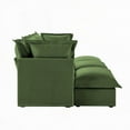 thumbnail image 5 of Modern 3-Seater Chenille Sofa with 3 Ottomans, Oversized & Sturdy, 5 of 21