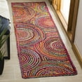 thumbnail image 2 of SAFAVIEH Cape Cod Bora Geometric Runner Rug, Red/Multi, 2'3" x 12', 2 of 8