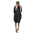 thumbnail image 2 of PENGXIANG Robe Chandail Oversize pour Femmes Imprimé Chat Manches Courtes Été Poche Mini Robe de Plage pour Femmes 2022, 2 of 5