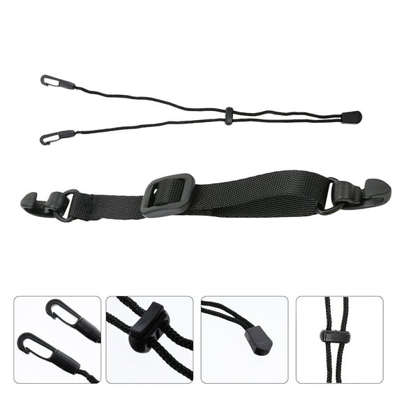 Luxshiny 2Pcs Mask Extender Strap Elastic Mask Strap Black for Friends Comfort