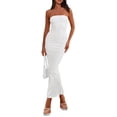 thumbnail image 1 of Vestido Maxi Bodycon PRETTYGARDEN Sin Mangas Escote Bardot XL, 1 of 5