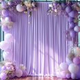 thumbnail image 4 of Cortinas de telón de fondo NSSONBEN, no se arrugan, color lavanda, 40 x 10 pies, 4 of 7