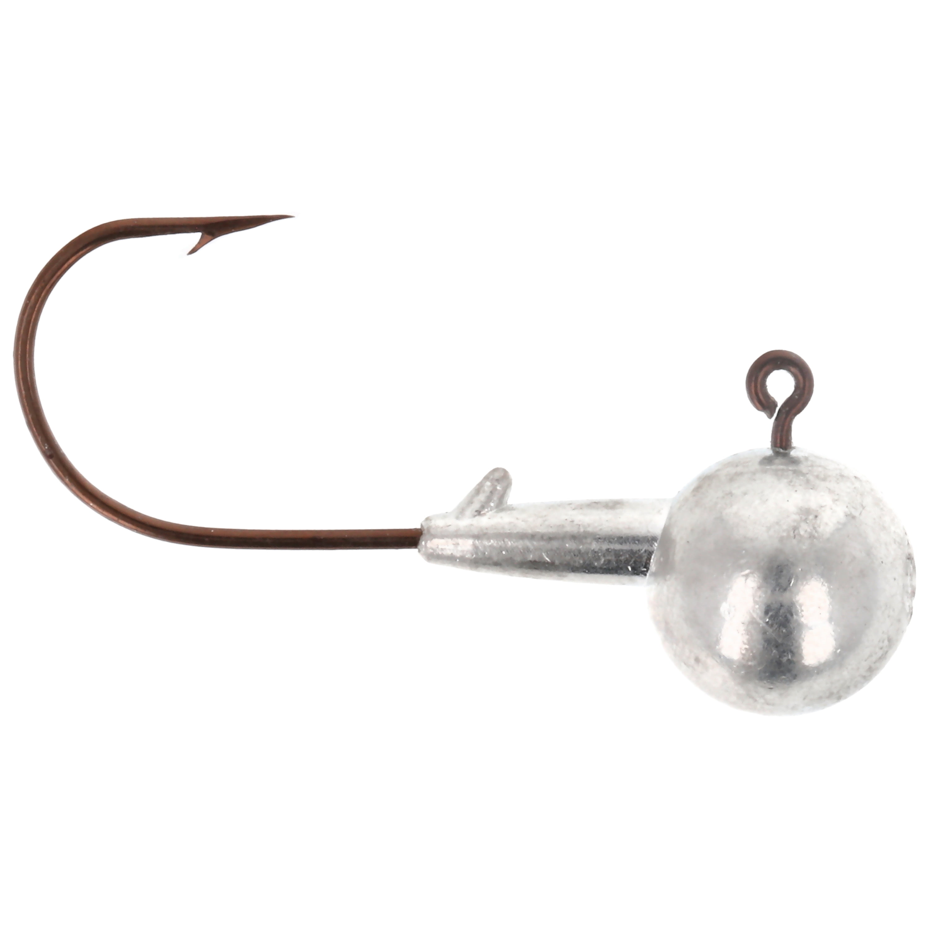 Eagle Claw Tin Ball Head Jig - 4 pack - 1/4 oz - Unpainted