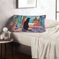 Coastal Cat By The Window Queen Pillow Cases Microfiber Pillowcases 20x30, Soft Breathable