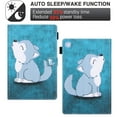 thumbnail image 3 of Dteck Folio Case for Samsung Galaxy Tab A7 10.4 inch 2020 Models SM-T500/T505/T507. Cute Pattern PU Leather Folio Magnetic Flip Stand Case with Built-in Card Slots Rubber Back Cover,26# Cute Wolf, 3 of 6