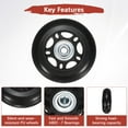 thumbnail image 5 of Uxcell Luggage Suitcase Replacement Wheels [2pcs] - 68 x 24 mm Rubber Scooter Wheels Repair Kit for Trolley & Carry-on Roller Travel Suitcases - [Black], 5 of 6