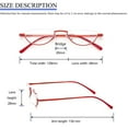 thumbnail image 2 of REAVEE 3 Pack Half Frame Reading Glasses Half Metal Moon Readers for Women Men 3.25, 2 of 4