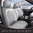 thumbnail image 4 of WRWolf Gladiator Seat Covers Car Seat Cover Full Set for Jeep Gladiator 2020-2024,Seat Covers for Cars,Automotive Seat Covers for SUV(Black), 4 of 7