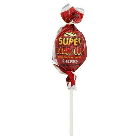 Charms Super Blow Pop, Gum Filled Lollipop. Peanut Free, Gluten Free.
