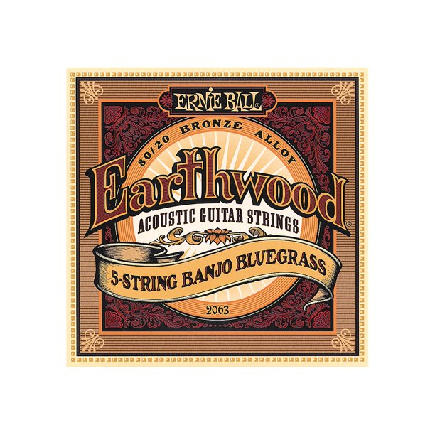 Cuerdas para banjo Ernie Ball Earthwood, 5 cuerdas, Bluegrass