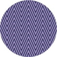 thumbnail image 1 of Ahgly Company Indoor Round Patterned Purple Mimosa Purple Area Rugs, 4' Round, 1 of 6