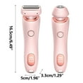 thumbnail image 3 of 3-in-1 Women's Electric Shaver - USB Rechargeable Facial Hair Remover & Eyebrow Trimmer, Painless Hair Removal for Face, Arms, Bikini Area - Portable Travel Size with Stainless Steel Blades, 3 of 9