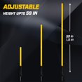 thumbnail image 4 of Juego de bastones de entrenamiento de agilidad AKABIKE, 1-1,5 m, paquete de 6, 4 of 7
