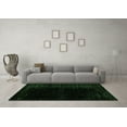 thumbnail image 3 of Ahgly Company Indoor Rectangle Abstract Emerald Green Modern Area Rugs, 2' x 5', 3 of 4