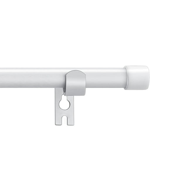 Juego de barras de cortina Alskarhem White para Windows de 76 a 152 cm