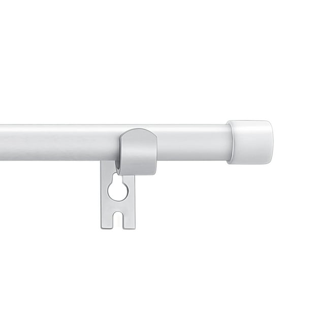 Juego de barras de cortina Alskarhem White para Windows de 76 a 152 cm