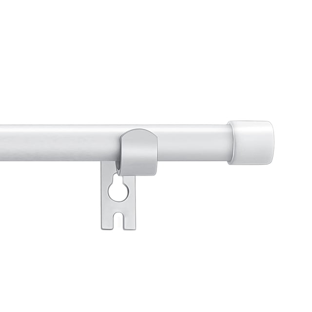 Juego de barras de cortina Alskarhem White para Windows de 76 a 152 cm