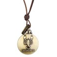 thumbnail image 1 of Sonducket Collar con colgante para hombre, cuerda de cuero PU, Festival, vacaciones, compromiso de boda, decoración de viaje, joyería de moda Ropa, zapatos y accesorios Miscelánea tipo 10, 1 of 6
