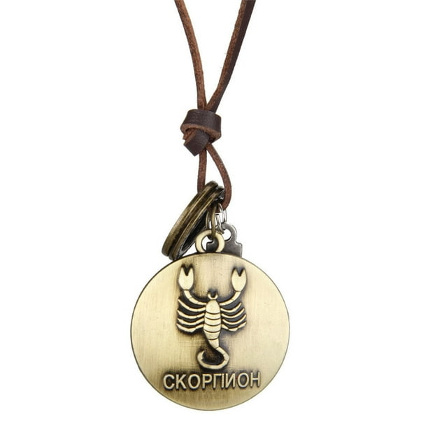 Sonducket Collar con colgante para hombre, cuerda de cuero PU, Festival, vacaciones, compromiso de boda, decoración de viaje, joyería de moda Ropa, zapatos y accesorios Miscelánea tipo 10