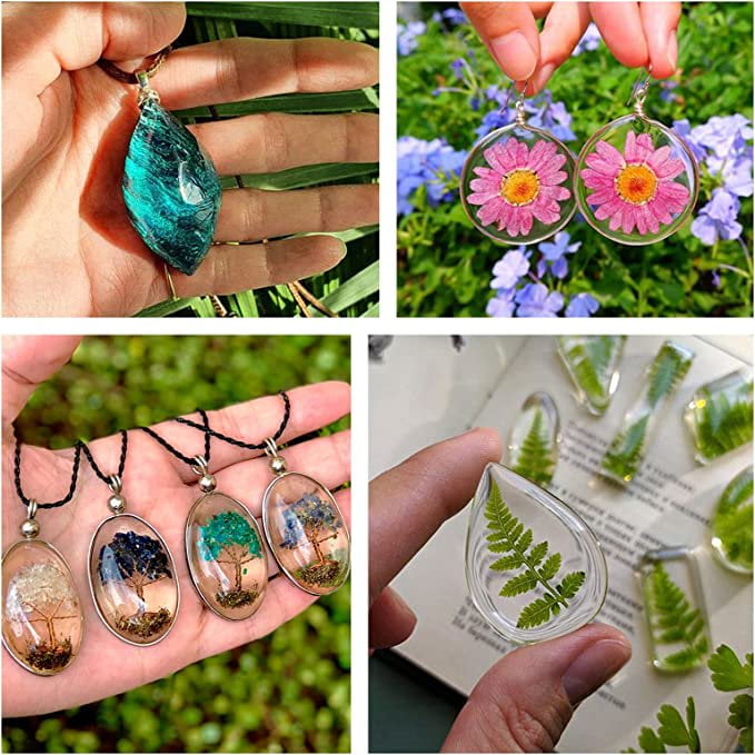  Colored Resin UV Resin Casting Gel Glue Set For Handmade DIY  Silicone Muold Pendants Earrings Necklace Bracelets Making, No Pigments  Needed, 500ml No Mixing, Choose Any 5 Colors