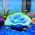 thumbnail image 4 of mdesiwst Aquarium Artificial Coral Silicone Coral Figurine Fish Tank Decor Glow-in-The-Dark Faux Coral with Suction Cup Underwater Landscape for Betta Fish Tank, 4 of 8