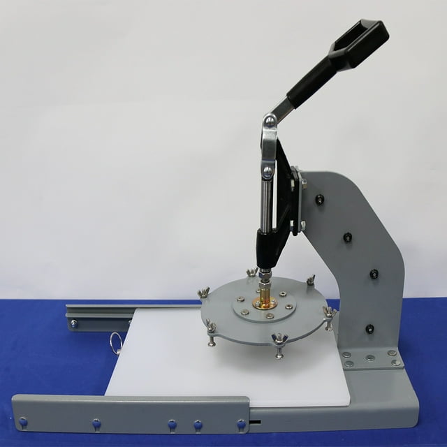 INTBUYING Pizza Dough Press Machine Pastry Press Machine Manual Press Machine Adjustable Thickness Stainless Steel