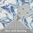 thumbnail image 6 of 4 Pcs  Blue Bathroom Sets with Shower Curtain and Rugs and Accessories, Abstract Dark Blue Bathroom Shower Curtain Sets with Rug,  Marble Shower Curtain for Bathroom Decor, 6 of 14