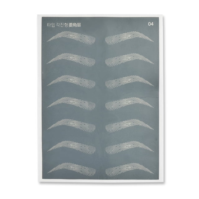 Ceja Práctica Piel Maquillaje permanente Suave silicona Cejas Cejas Profesional Plantilla artificial Artistas Belleza Escuela Tipo 2 Inevent CE001500-02