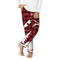 thumbnail image 2 of Pofeuu Christmas Tree Buffalo Plaid Print Teenagers' Pajama Pants, Soft Lounge Pajama Pants with big pockets for Men Plaid Pj Bottoms-Small, 2 of 6