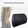 thumbnail image 5 of CxhicLuv Car Lumbar Cushion, Auto Waist Support, 40cm Slow Bounce Foam 9-Massage Points, Car Comfort Accessories, Back Pain Relief for Sedentary Drivers, Office Workers, Black, 5 of 7