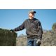 thumbnail image 3 of Buzo Dickies de hombre con cierre completo y forro polar, gris oscuro jaspeado, talla grande, 3 of 7