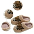 thumbnail image 4 of Couple Slippers, Animal Slippers Non Slippers Winter Fur Platform Slippers Nonslip Comfort Memory Foam Fuzzy House Shoes, 4 of 7