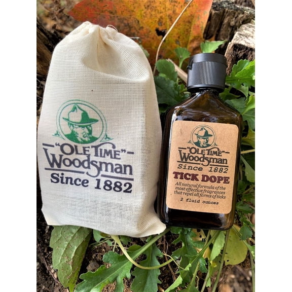 Ole Time Woodsman Natural Tick Dope Spray, Lemongrass/Cedarwood/Rosemary/Geraniums/Citronella, 2 oz